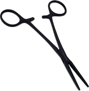 Tactical Hemostat Forceps 5.5" (14cm) Straight with Full Serrated Jaws