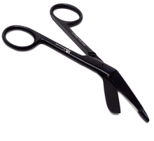Load image into Gallery viewer, Full Black Lister Bandage Scissors 5.5&quot; (14cm), Stainless Steel
