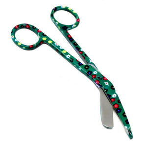 Stainless Steel 5.5" Bandage Lister Scissors for Nurses & Students Gift, Gardenia