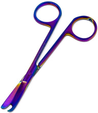 Load image into Gallery viewer, Multi Rainbow Color Premium Suture Stitch Scissors 4.5&quot;
