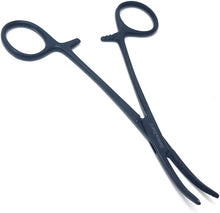 Load image into Gallery viewer, Tactical Hemostat Forceps 5.5&quot; (14cm) Curved with Full Serrated Jaws
