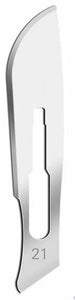 #21 Disposable Scalpel Blades 100/box , Sterile, Carbon Steel Blade