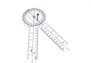 Plastic 8" Goniometer 360 Degree Physical Therapy Angle Protractor