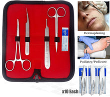 Load image into Gallery viewer, Dermaplaning Cleaning Kit 35 Pcs Multipurpose Exfoliating Dermaplaning Tool for Women with Storage Carrying Case
