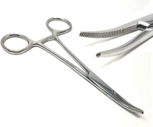 Mosquito Hemostat Forceps 5" (12.7cm) Curved, Stainless Steel