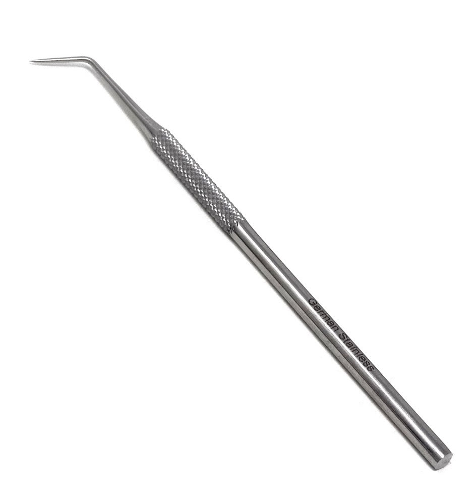 Stainless Steel Micro Fine Point 45 Degree Angled Probe #6, 5.5