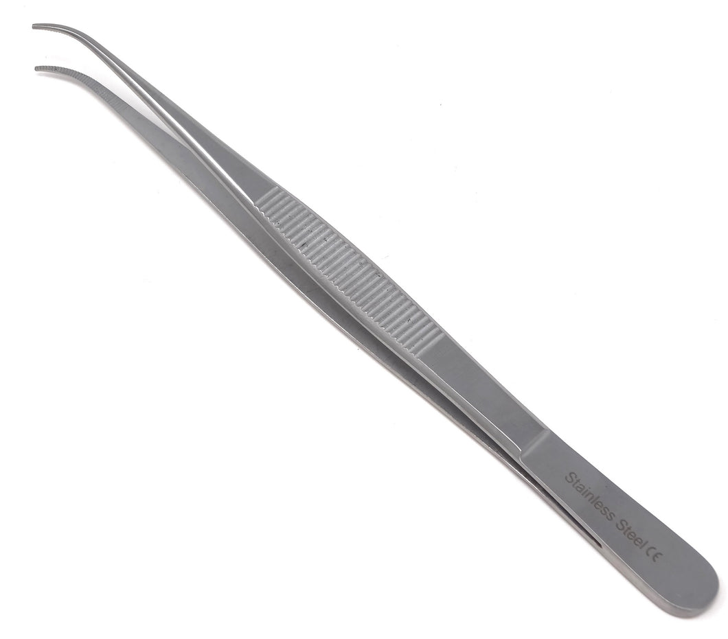 Dissecting Forceps Stainless Steel Micro Fine Point Serrated Tips 6