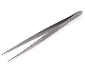 Dissecting Forceps Stainless Steel Micro Fine Point Serrated Tips 8" Straight Tweezers