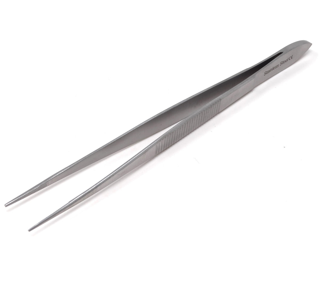 Dissecting Forceps Stainless Steel Micro Fine Point Serrated Tips 8