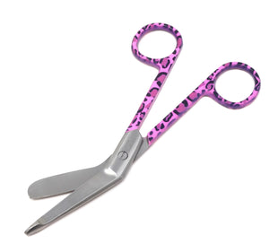 Stainless Steel 5.5" Bandage Lister Scissors for Nurses & Students Gift, Pink Panther Handle