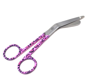 Stainless Steel 5.5" Bandage Lister Scissors for Nurses & Students Gift, Pink Panther Handle