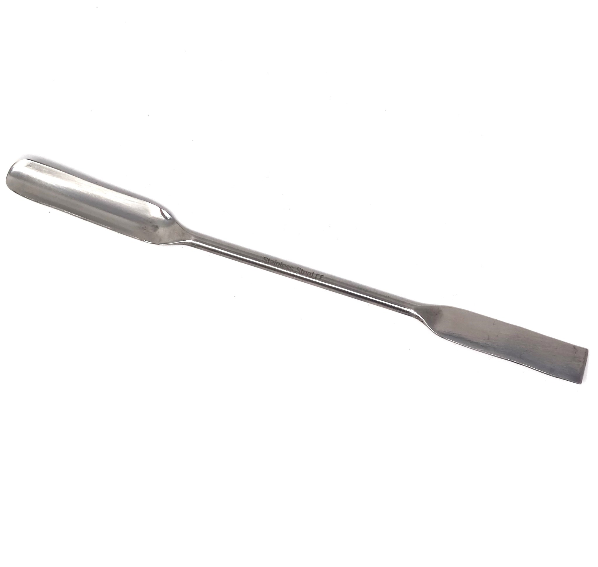 Stainless Steel Micro Lab Spoon/Scoop Spatula Blade Sampler, with Vinyl  Handle 6.25