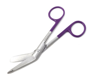 Stainless Steel 5.5" Bandage Lister Scissors for Nurses & Students Gift, Lilac Handle