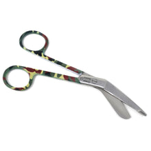 Load image into Gallery viewer, Camouflage Handle Pattern Color Lister Bandage Scissors 5.5&quot; ( 14cm), Stainless Steel
