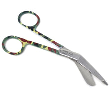 Load image into Gallery viewer, Camouflage Handle Pattern Color Lister Bandage Scissors 5.5&quot; ( 14cm), Stainless Steel
