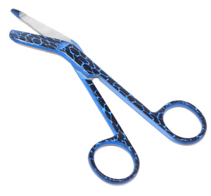 Stainless Steel 5.5" Bandage Lister Scissors for Nurses & Students Gift, Blue Viper
