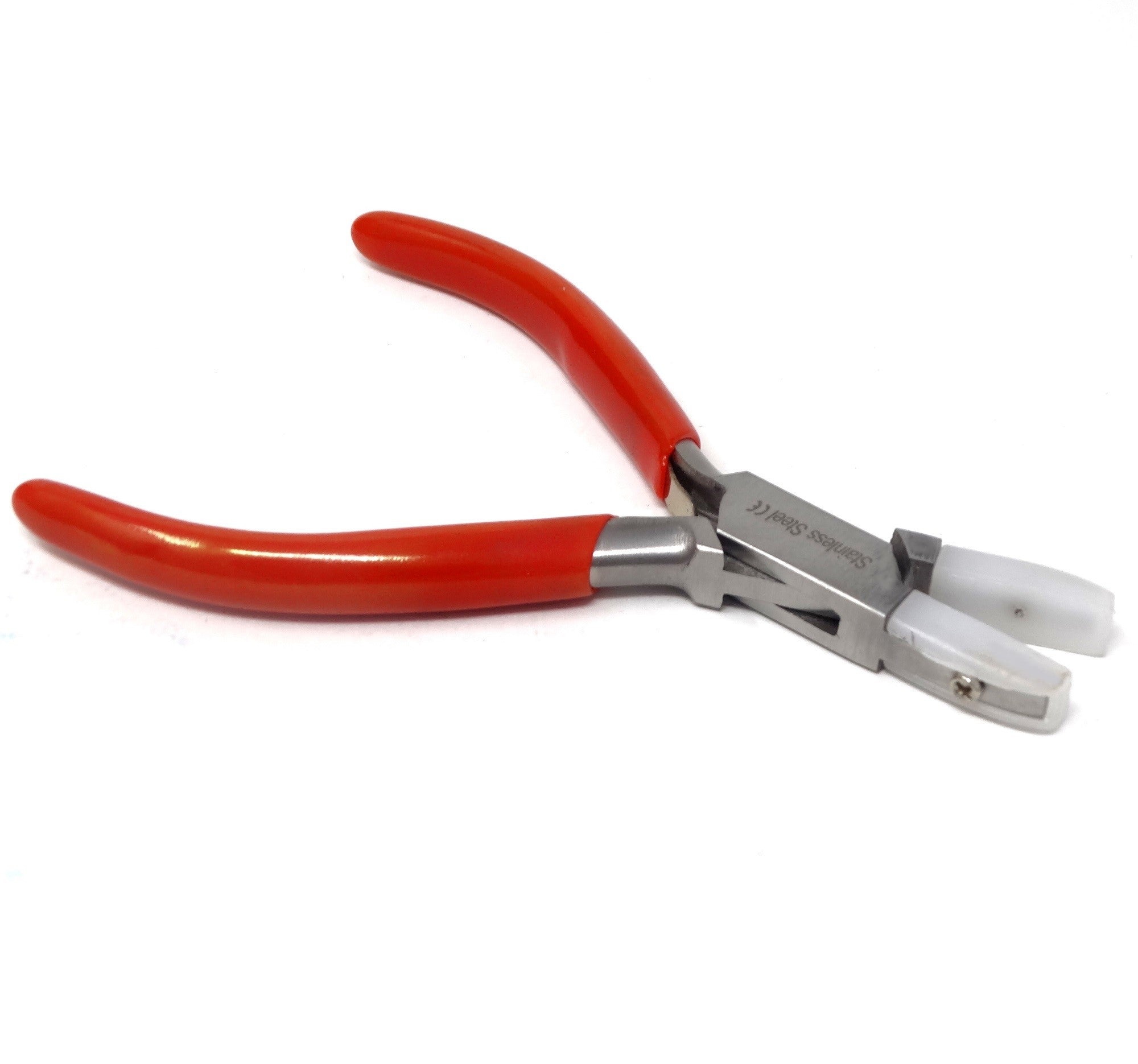Professional Stainless Steel Prevent Injury Flat Nylon Jaw Pliers for DIY  Jewelry Tools