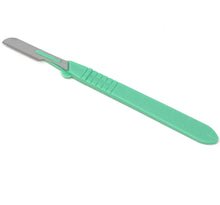 Load image into Gallery viewer, Disposable Scalpels #16, 10/bx Carbon Steel Blades, Plastic Handle
