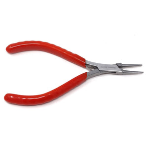 Jewelry Making Pliers Slim Round Nose Professional Repair Stainless Steel Tool with Cushion Grip for Handmade DIY Craft