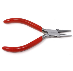 Jewelry Making Pliers Round Nose Professional Repair Stainless Steel Tool with Cushion Grip for Handmade DIY Craft