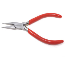 Load image into Gallery viewer, Chain Nose Jaw Pliers 5” W / V-Spring Smooth Jewelry Making Repair Tool with Vinyl Grip
