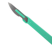 Load image into Gallery viewer, Disposable Scalpels #24, 10/bx Carbon Steel Blades, Plastic Handle

