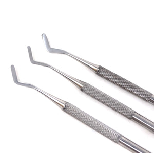 3 Pcs Heidman Spatula Restorative Filling Cavity Preparation Double Ended Dental Stainless Steel Instruments