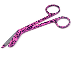 Stainless Steel 5.5" Bandage Lister Scissors for Nurses & Students Gift, Pink Panther