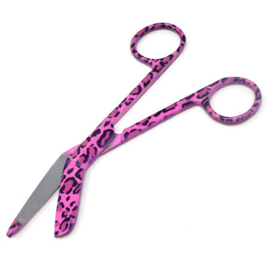 Stainless Steel 5.5" Bandage Lister Scissors for Nurses & Students Gift, Pink Panther