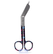 Load image into Gallery viewer, Stainless Steel 5.5&quot; Bandage Lister Scissors for Nurses &amp; Students Gift, Black Multi Paws Handle

