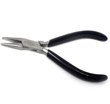 Load image into Gallery viewer, Chain Nose Serrated Jaws Stainless Steel 5&quot; Jewelry Pliers with Comfort Grip
