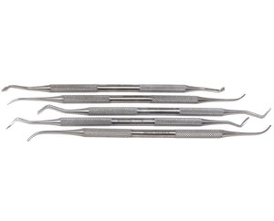 5 Pcs PK Thomas Set for Wax Modelling Carvers Double Ended Stainless Steel Dental Instruments