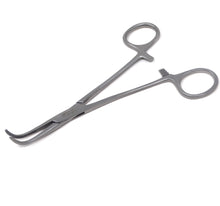 Load image into Gallery viewer, Full Curved 90 Degree Angled Hemostat 6&quot;, Stainless Steel
