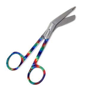 Stainless Steel 5.5" Bandage Lister Scissors for Nurses & Students Gift, Rainbow Pride Color Handle