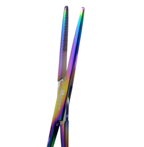 Multi Color Kelly Hemostat Forceps 5.5" Straight