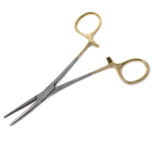 Load image into Gallery viewer, Gold Handle Kelly Hemostat Forceps 5.5&quot; Straight, Premium
