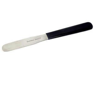 Stainless Steel Lab Spatula with Polyvinylchloride (PVC) Comfort Handle, 4" Blade, 0.62" Blade Width, 8" Total Length