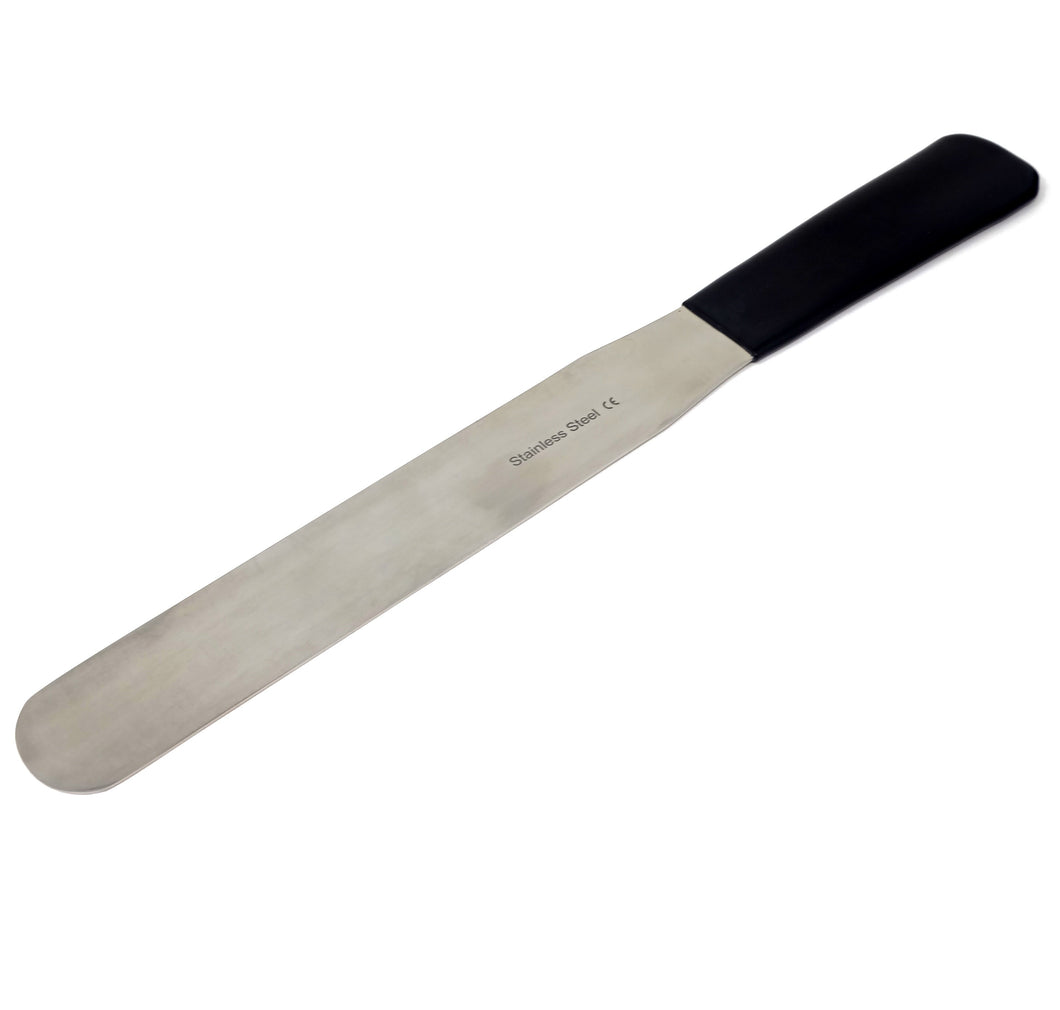 Stainless Steel Lab Spatula with Polyvinylchloride (PVC) Comfort Handle, 12