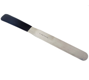 Stainless Steel Lab Spatula with Polyvinylchloride (PVC) Comfort Handle, 10" Blade, 1.5" Blade Width,  15.2" Total Length