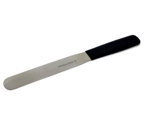 Stainless Steel Lab Spatula with Polyvinylchloride (PVC) Comfort Handle, 6" Blade, 1" Blade Width, 10.4" Total Length