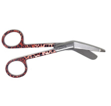 Load image into Gallery viewer, Stainless Steel 5.5&quot; Bandage Lister Scissors for Nurses &amp; Students Gift, Cheeta Print Handle
