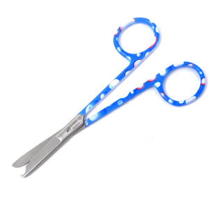 Embroidery Sewing Scissors, One Hook Blade, Stainless Steel 4.5" Seam Ripper, Droplets Handle