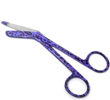 Load image into Gallery viewer, Stainless Steel 5.5&quot; Bandage Lister Scissors for Nurses &amp; Students Gift, Purple Panther
