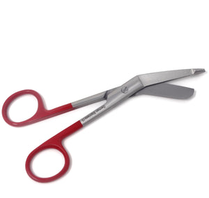 Stainless Steel 5.5" Bandage Lister Scissors for Nurses & Students Gift, Red Handle