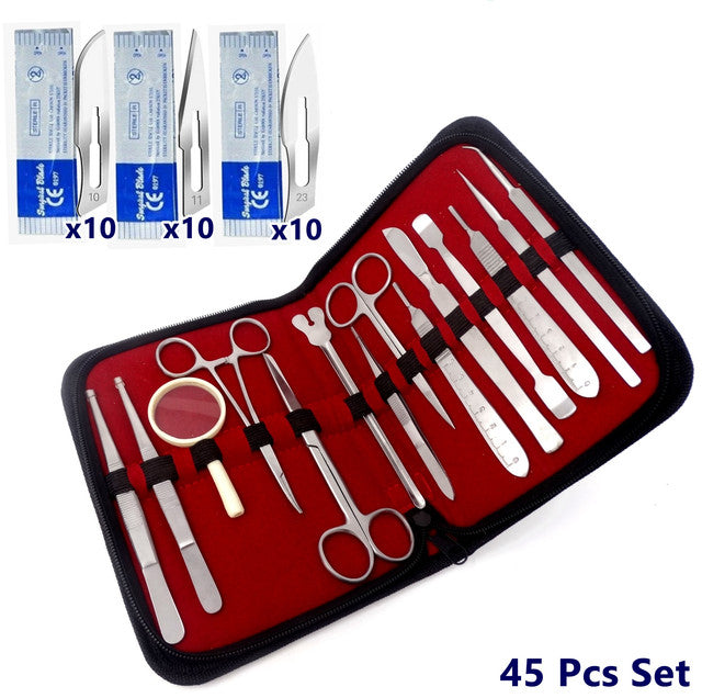 45 Practical Model Making Assembly Tools Set in a Case With Tweezers, Pliers, Scissors + More