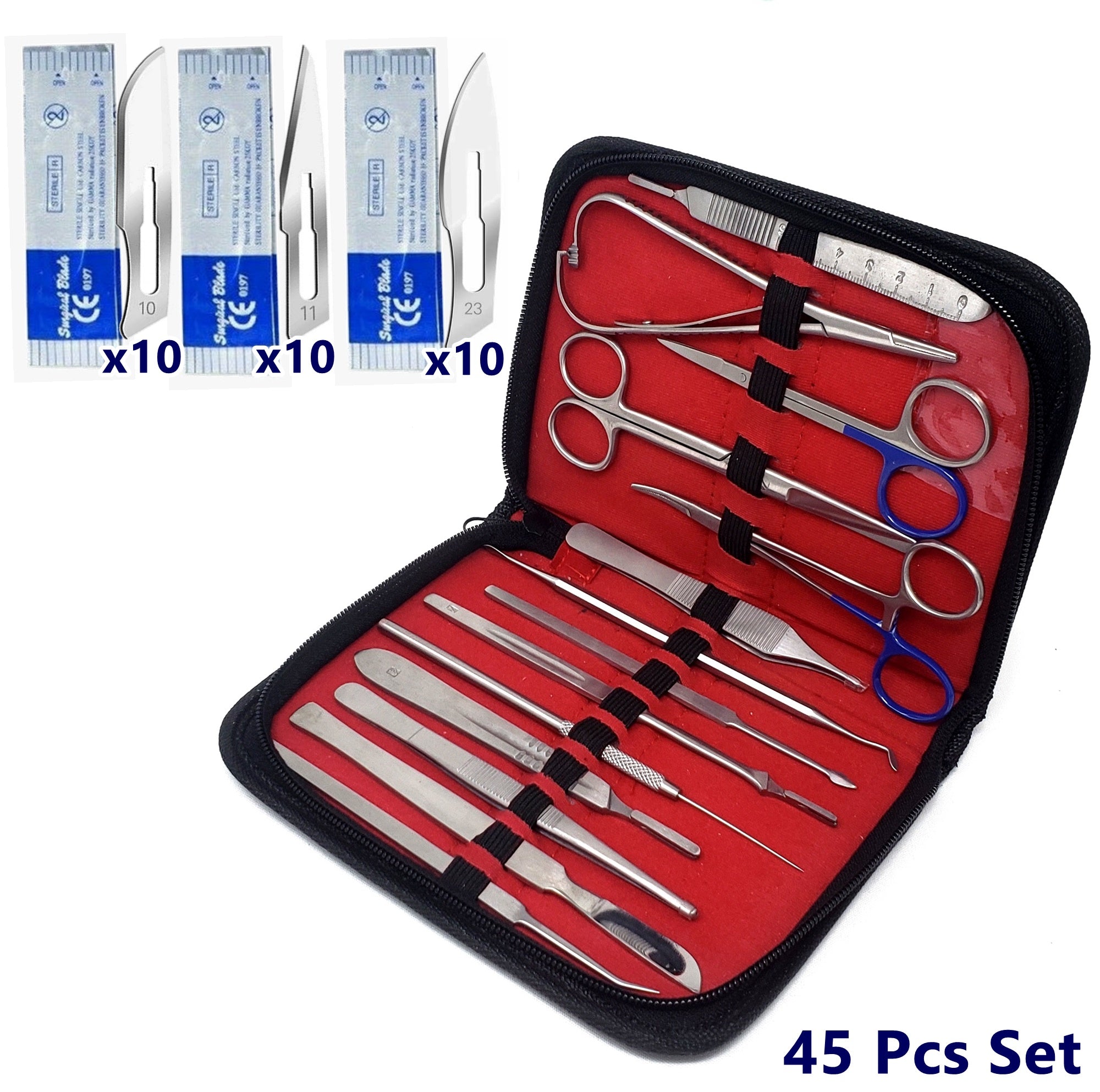 54 Pieces/Set Jewelry Making Tools Kit Pliers Scissors Tweezers for Beading Crafting with Case