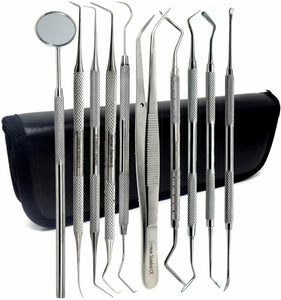 Professional Stainless Steel Dental Tartar Scraper / Plaque Remover Tool - Utopia Care