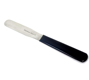 Stainless Steel Spatula Baker's Knife Mixing Spreading Tool, 3" Polished Blade, Vinyl Comfort Grip