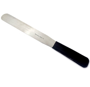Stainless Steel Spatula Baker's Knife Mixing Spreading Tool, 8" Polished Blade, Vinyl Comfort Grip