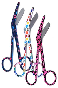 Set of 3 Bandage Lister Scissors 5.5" Assorted Patterns Stainless Steel - PK 1